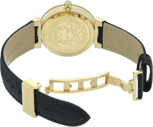 Vista 5 de Versace Reloj negro de cuarzo suizo V16050017 Daphnis con pantalla analógica para mujer, Negro -, Moderno