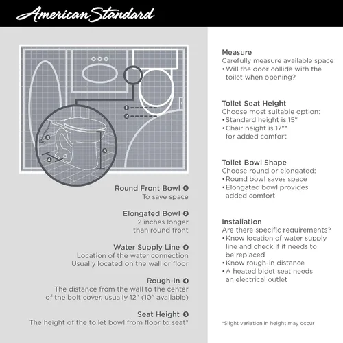 Vista 2 de American Standard 215AA004.020 Cadet PRO - Aseo alargado de altura derecha 1.6 gpf de 2 piezas, color blanco