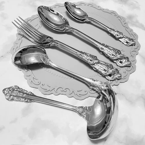 Vista 6 de Cucharón pequeño para salsa SUS304 de acero inoxidable cucharón de servir de plata para salsa, juego de 1 cucharón (plata espejo puro)