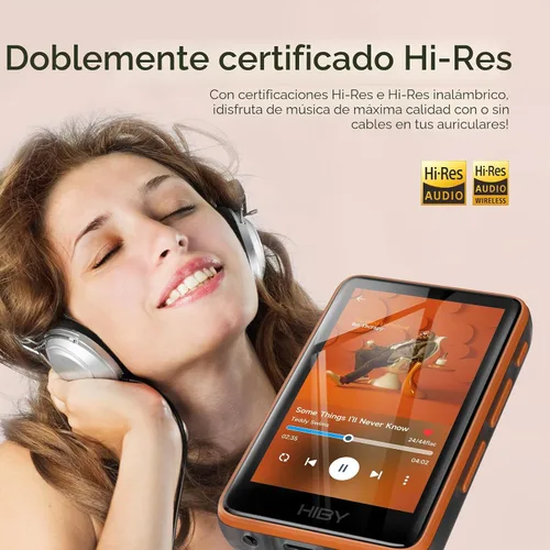 Vista 3 de HiBy R1 Reproductor de MP3 HiFi con Bluetooth 5.1 Tidal Qobuz DSD 256 Reproductor de Música Sin Pérdidas Nativo con Pantalla Táctil/Audio Hi-Res