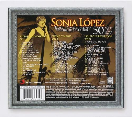Vista 2 de Sonia Lopez Tesoros De Coleccion 50AnosHistoriaMusical 97853