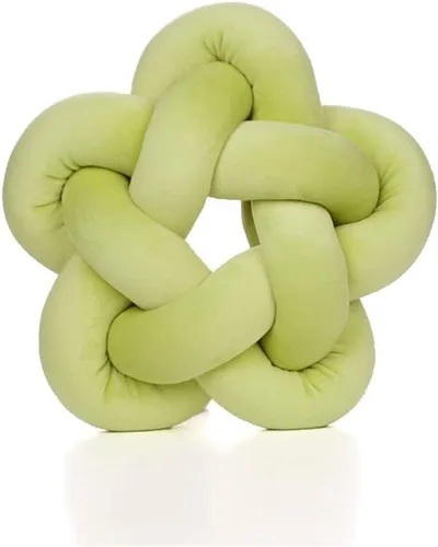 Vista 15 de chislim Bolas de almohada, almohada redonda con nudo hecho a mano, almohadas redondas de felpa decorativas para el hogar, para sofá, dormitorio