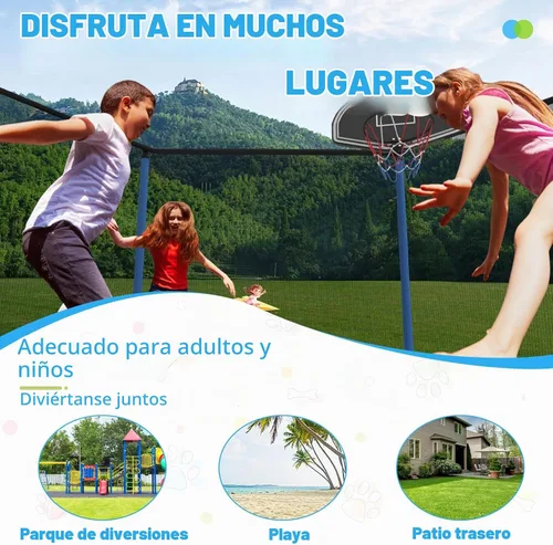 Vista 3 de 10FT 12FT 14FT Kids Outdoor Trampoline with Net 450LBS
