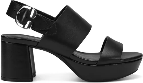 Vista 5 de Aerosoles Sandalia de tacón elegante para mujer, Cuero negro