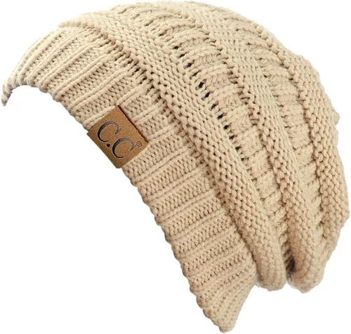 Vista 598 de C.C Trendy Warm Chunky Soft Stretch Cable Knit Beanie