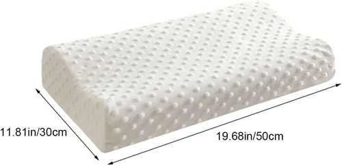 Vista 3 de Almohada cervical de espuma viscoelástica para aliviar el dolor de cuello, almohada ergonómica para dolor de hombro, almohada de contorno