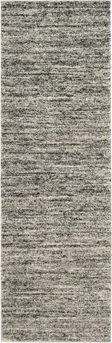 Vista 3 de SAFAVIEH Retro Collection - Alfombra de pasillo de 2 pies 3 pulgadas x 7 pies, marfil y gris, diseño abstracto moderno, no desprende pelusa