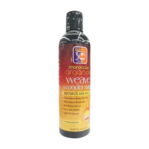 Vista 4 de Salon Pro 30 Sec - Aceite de argán marroquí Wonder Wrap hidrata el cabello y el cuero cabelludo, 2 onzas, oscuro