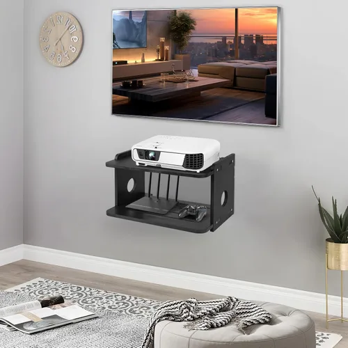 Vista 2 de Estante para proyector, estante flotante para proyector, soporte para proyector, soporte para proyector, soporte para proyector, estante