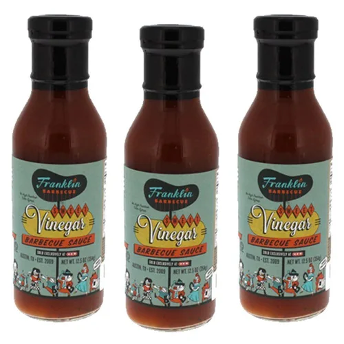 Vista 4 de Salsa de barbacoa Franklin botella de 12.5 onzas (paquete de 3)