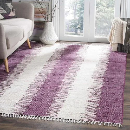 Vista 20 de Alfombra de algodón tejido a mano, color azul. Colección Montauk MTK751A, de Safavieh, Algodón, Azul