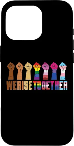 Vista 20 de We Rise Together Black LGBT Raised Fist Pride Equality Gift Case for iPhone 17