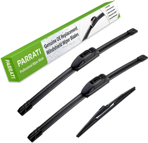 Vista 8 de PARRATI® - Limpiaparabrisas de repuesto de alto rendimiento con escobillas para parte trasera, para Jeep Wrangler 2007-2017 y Wrangler JK 2018