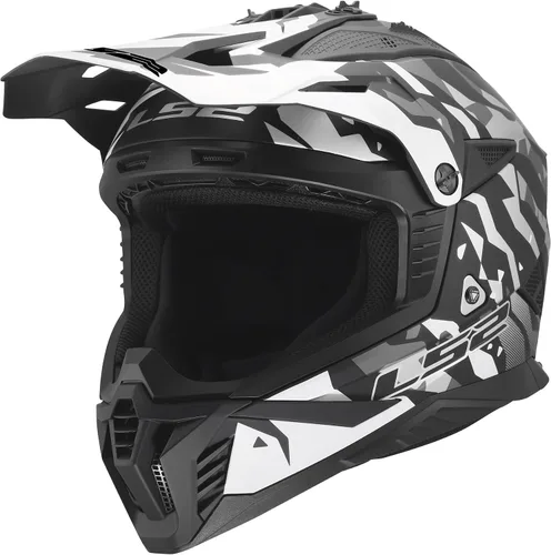 Vista 16 de LS2 Helmets Gate II - Casco integral para motocicleta MX Negro mate