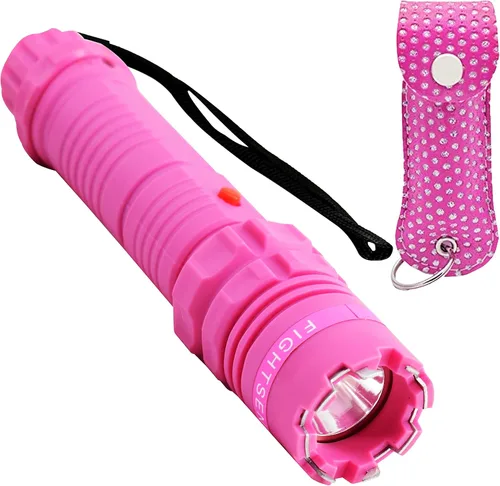 Vista 9 de Fightsense Spray de pimienta y pistola aturdidora 2 en 1 con linterna, kit de defensa personal, recargable, 0.5 onzas líquidas