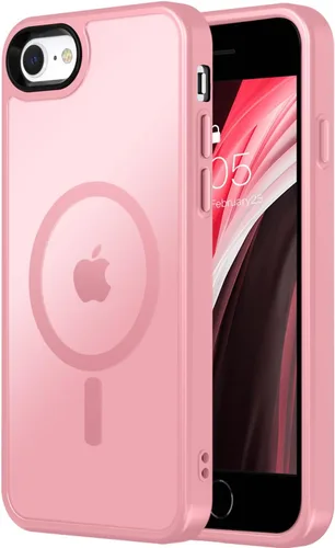 Vista 32 de Vooii Funda para iPhone SE 3ª/2ª/2020 con Magnético, Funda iPhone 8/7 [Compatible con Magsafe] [Diseño Integrado] Sensación de Agarre Cómoda Delgada