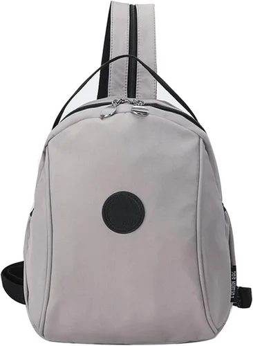 Vista 10 de Mochila impermeable para mujer, elegantes bolsas de mensajero, bolsa cruzada con múltiples compartimentos, Negro