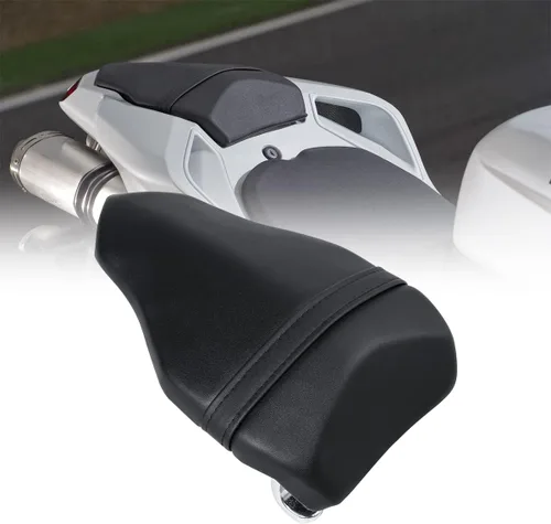 Vista 4 de Asiento de pasajero trasero cojín Pillion PU cuero apto para DUCATI 1098 1198 848