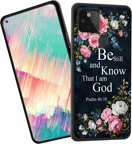 Vista 42 de Funda delgada para Google Pixel 4 XL, funda delgada de silicona de TPU suave a prueba de golpes para Google Pixel 4 XL, gato negro luna estrellada