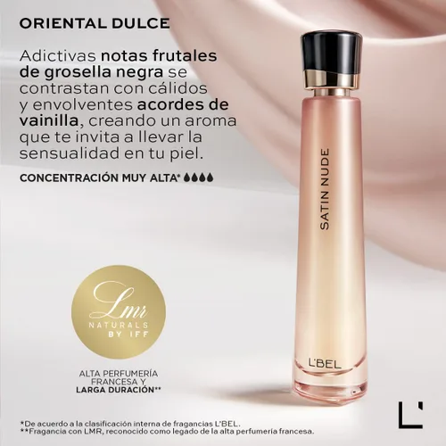 Vista 3 de L'BEL – Perfume Satin Nude para Mujer de Larga Duración 1.7 fl oz
