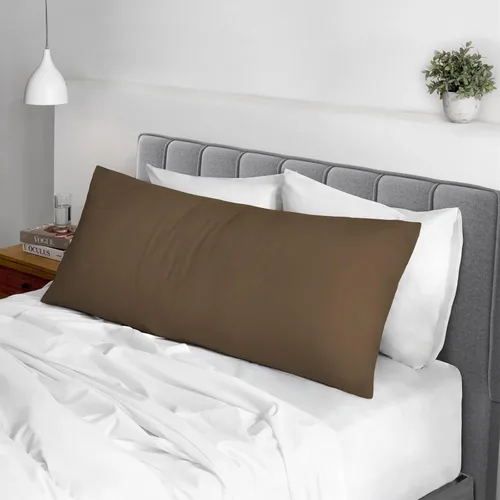 Vista 128 de Juego de 2 fundas de almohada de 100 % algodón puro, tamaño King, color plateado, lujosas fundas de almohada de algodón de fibra larga de 400 hilos