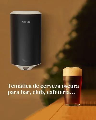 Vista 4 de AIKE Secador de manos Air Foce,UL aprobado 120V 1350W,Bar Pro MatteBlack Negro