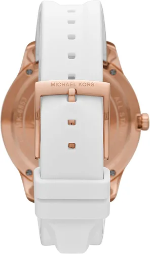 Vista 3 de Michael Kors Reloj Runway de acero inoxidable MK6979 - Reloj de cuero de tres manecillas Runway