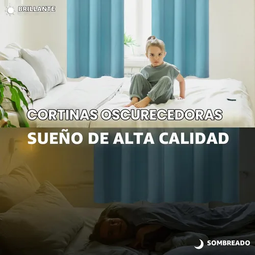 Vista 4 de BGment Cortinas opacas con aislamiento térmico y ojales, cortinas para oscurecer la habitación y la sala de estar, juego de 2 paneles