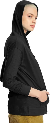 Vista 3 de Hanes Womens Slub Knit Hoodie, Womens Zip-Front Hoodie, Womens Cotton Jersey Hoodie, Knit Cotton Jacket