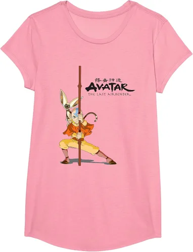 Vista 12 de Avatar: The Last Airbender Aang Momo Camiseta Heather Grey