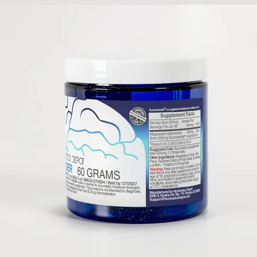 Vista 5 de Nootropics Depot Suplemento de magnesio optimizado Polvo MicroMag 2.12 oz 200 mg de magnesio elemental por porción Apoya la salud