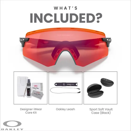 Vista 25 de Oakley Encoder OO9471 - Gafas de sol rectangulares para hombre, correa y kit de cuidado iWear de diseñador