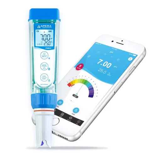 Vista 17 de Apera Instruments PH60Z-MS Kit de Probador de Medidor de pH Inteligente Portátil con Electrodo de pH Semi-Micro LabSen 246-5 ATC para Medición de pH