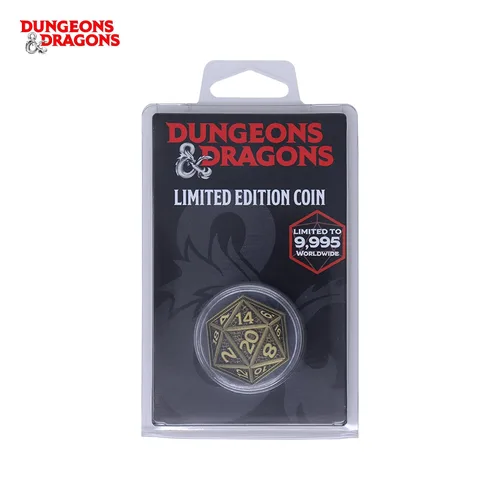 Vista 6 de Moneda de colección Dungeons & Dragons de 20 caras de edición limitada