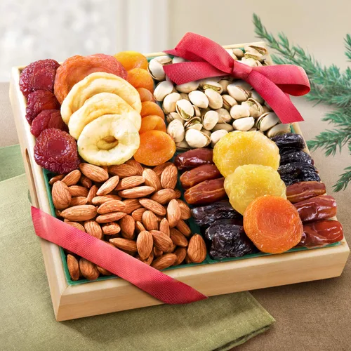 Vista 3 de A Gift Inside Pacific Coast Bandeja Clásica de Frutas Secas de Regalo con Almendras y Pistachos para Vacaciones Cumpleaños Aperitivo Saludable