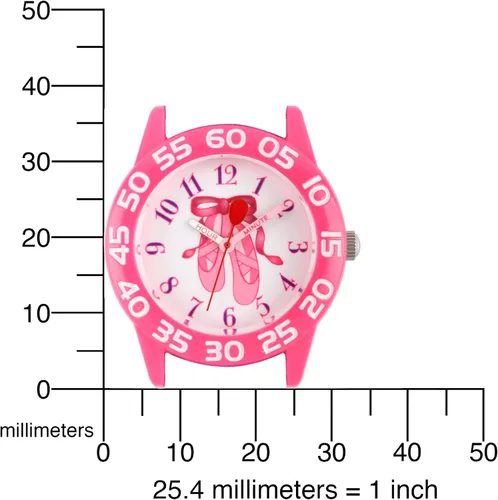 Vista 5 de Red Balloon - Reloj analógico de cuarzo y nailon para niños, Rosado