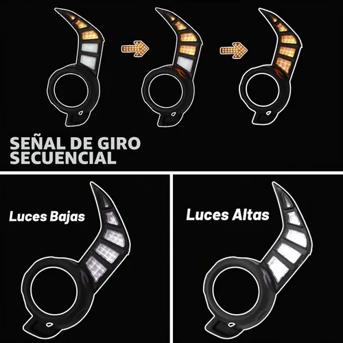 Vista 5 de Switchback - Lámpara LED ámbar blanca para parachoques delantero, antiniebla, diurna, señal de giro LED secuencial, compatible con Toyota 4Runner