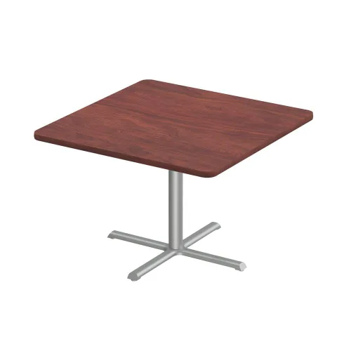 Vista 38 de Correll - Mesa cuadrada de pub de 24 pulgadas, 29 pulgadas de alto, granito negro, parte superior laminada de alta presión, base de acero estampado