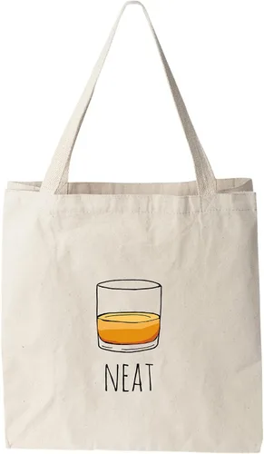 Vista 9 de Moonlight Makers 100% Cotton Canvas, Natural Tote Bag, Full-Color Tote, Funny Design - Beverage