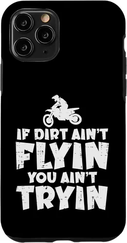 Vista 10 de Carcasa para iPhone 15 If Dirt Aint Flyin You Aint Tryin Dirt Bike Motocross Biker