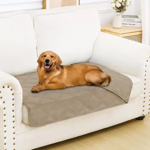 Vista 127 de Smiry Funda impermeable para cama de perro, manta reversible para mascotas para sofá Manta suave lavable para perro, funda a prueba de fugas