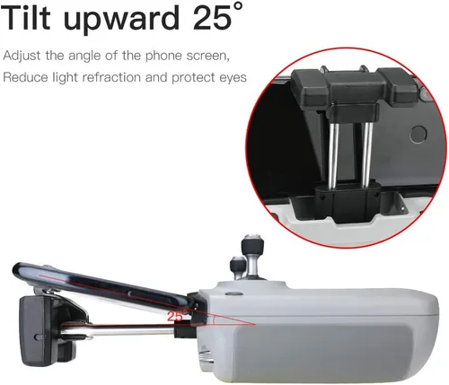 Vista 2 de Kit extensor de soporte de clip para teléfono celular compatible con DJI Air 3 / Mini 3 Pro/Mini 2 / Air 2 2S / Mavic 3 Drone Controladores
