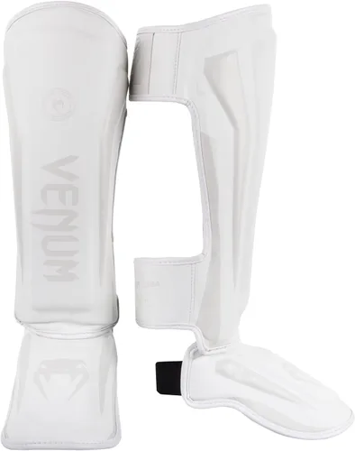 Vista 10 de Venum Espinilleras Elite Standup Blanco/Dorado