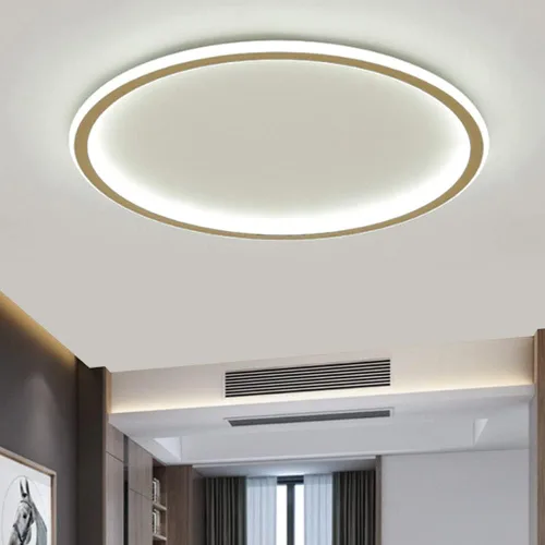 Vista 18 de Lámpara de techo LED regulable de montaje empotrado, lámpara de techo empotrada redonda moderna de 12 pulgadas con ajuste de aplicación, lámpara