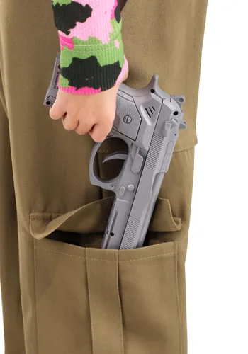Vista 9 de Disfraz de Niña Ejército Camo Rosa Multicolor