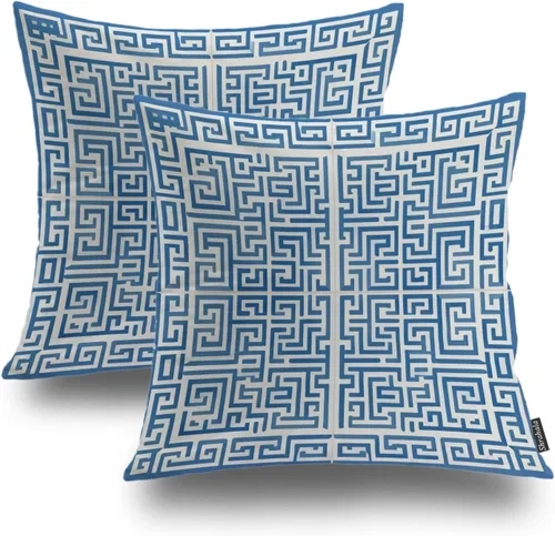 Vista 32 de Shrahala Abstract Art Modern Aesthetic Decorative Pillow Covers, Fluid Forms Minimalist Throw Pillow Cover Blended Hidden Zipper Cushion Cases for