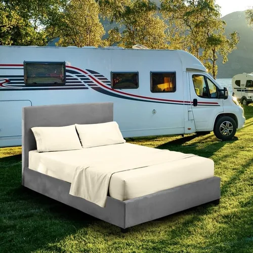Vista 16 de Juego de sábanas para literas de autocaravana – 48 x 75 pulgadas, tamaño matrimonial 3/4, color azul aguamarina, litera para cuna, cama de caravana