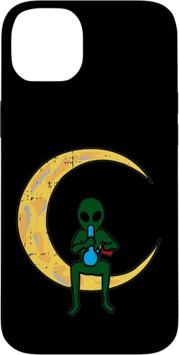 Vista 15 de iPhone 16 Alien Smoking Bong High Moon Cool Weed CBD Cannabis Gift Case