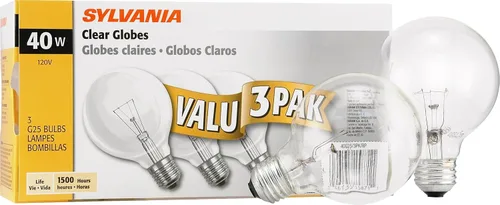 Vista 5 de LEDVANCE Bombilla de globo de 25 vatios con base media, esmerilada Acabado blanco