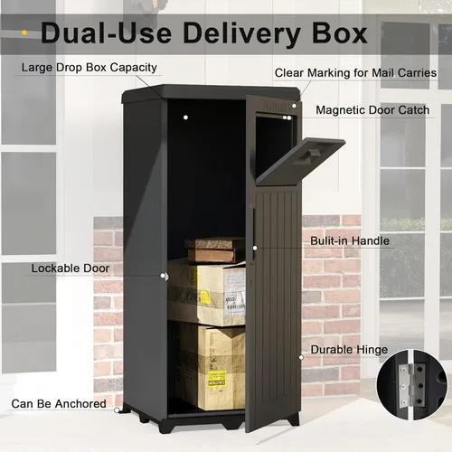 Vista 5 de Domi - Cajas de entrega de paquetes impermeables grandes con cerradura para exteriores